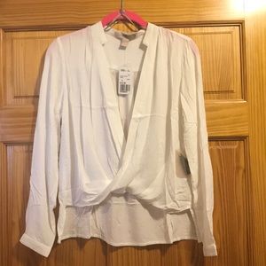 NWT forever21 draped front blouse size small